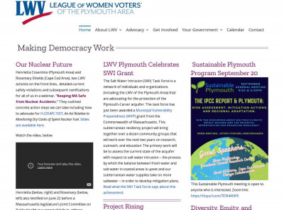 Plymouth Area League of Women Voters – Serving the people ... Plymouth Area League of Women Voters – Serving the people ...