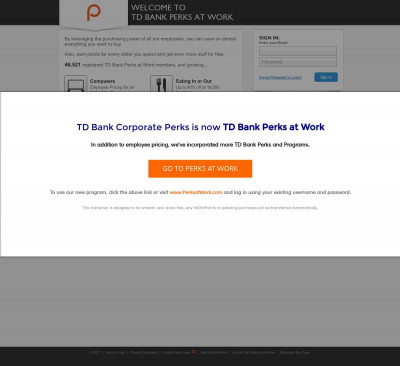 Find Your Account (by Email or Login) - TD Bank Perks at Work Find Your Account (by Email or Login) - TD Bank Perks at Work