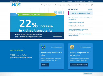 UNet Organ Transplant Web Platform - UNOS UNet Organ Transplant Web Platform - UNOS