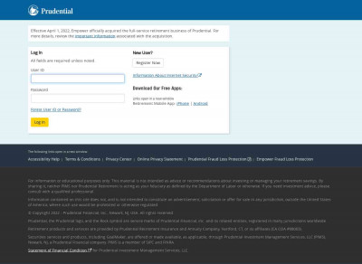 Prudential Retirement: Login Prudential Retirement: Login