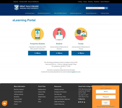 eLearning Portal - eLearning | Great Falls College MSU eLearning Portal - eLearning | Great Falls College MSU