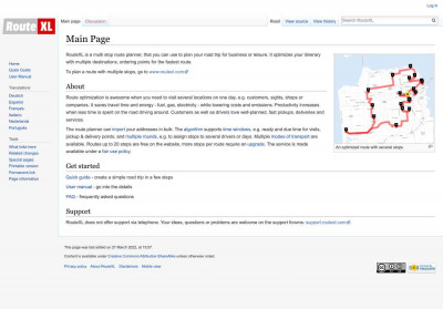 WEBFLEET - RouteXL WEBFLEET - RouteXL