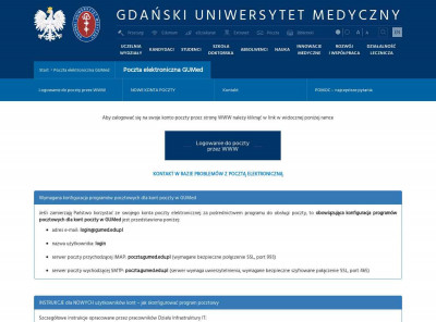 Poczta elektroniczna GUMed - Gdański Uniwersytet Medyczny Poczta elektroniczna GUMed - Gdański Uniwersytet Medyczny