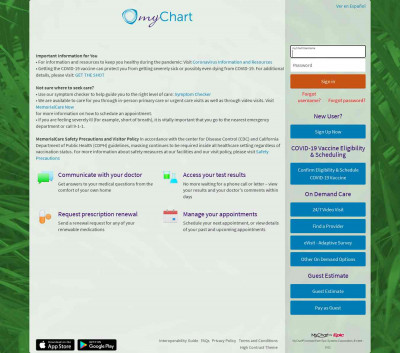 myChart - Login Page - MemorialCare myChart - Login Page - MemorialCare