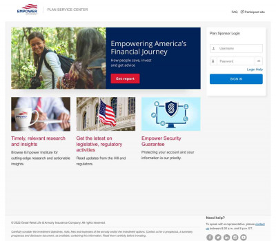 Empower Retirement - Plan Service Center Empower Retirement - Plan Service Center