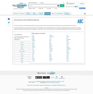 NADART - Acronyms and Abbreviations NADART - Acronyms and Abbreviations