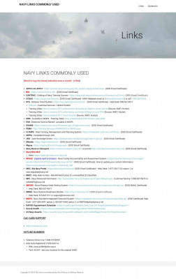 Navy Links commonly used Navy Links commonly used