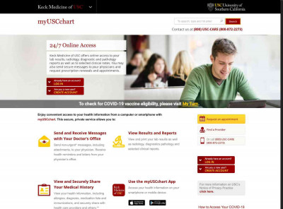 myUSCchart - Keck Medicine of USC myUSCchart - Keck Medicine of USC