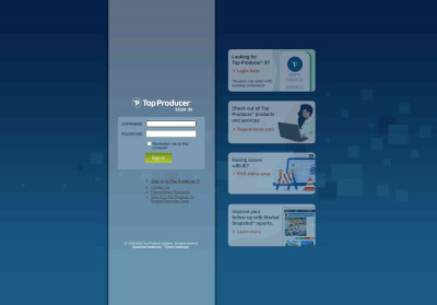 Login to TOP PRODUCER Login to TOP PRODUCER