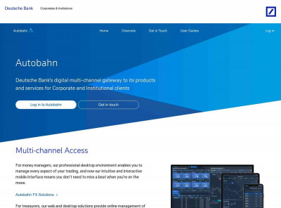 Welcome ⋄ Deutsche Bank Autobahn Welcome ⋄ Deutsche Bank Autobahn