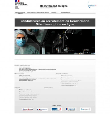 Recrutement en ligne Gendarmerie Nationale Recrutement en ligne Gendarmerie Nationale