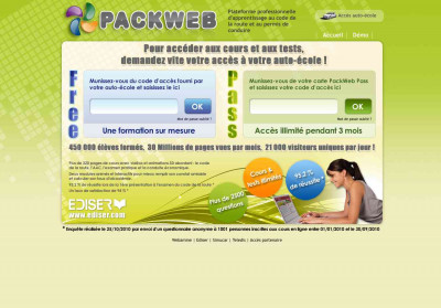 PackWeb2.com : Système de e-learning du code de la route PackWeb2.com : Système de e-learning du code de la route
