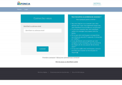 Connexion client Connexion client