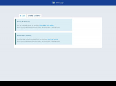 1&1 E-Mail und Online-Speicher – Webmailer Login 1&1 E-Mail und Online-Speicher – Webmailer Login