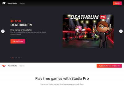 Test de débit - Google Stadia Test de débit - Google Stadia