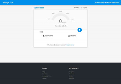 Google Fiber Speed Test Google Fiber Speed Test