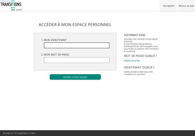 Accéder à mon espace personnel - Transitions Pro Grand Est Accéder à mon espace personnel - Transitions Pro Grand Est