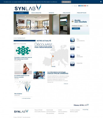 Accès aux résultats - SYNLAB CHARENTES - Laboratoire de ... Accès aux résultats - SYNLAB CHARENTES - Laboratoire de ...
