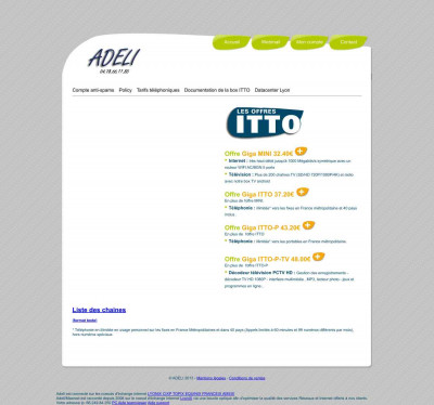Contact Mon compte Webmail Accueil - Offres ITTO, la fibre ... Contact Mon compte Webmail Accueil - Offres ITTO, la fibre ...