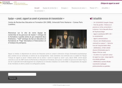 Renseignements et inscription - Clinique du rapport au savoir Renseignements et inscription - Clinique du rapport au savoir