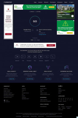 Speedtest d'Ookla – le test de vitesse de connexion global Speedtest d'Ookla – le test de vitesse de connexion global